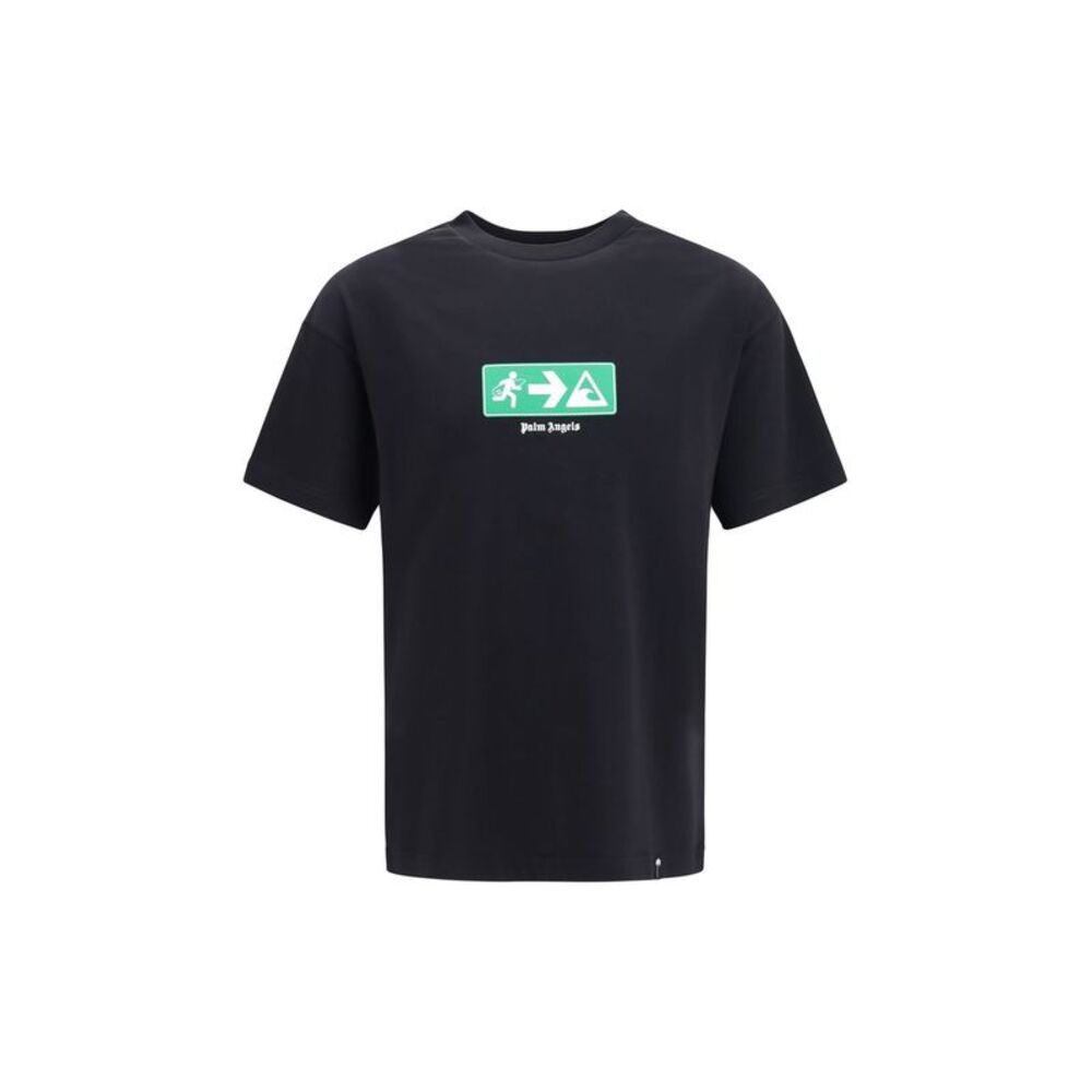 Palm Angels Black Cotton Men's T-Shirt